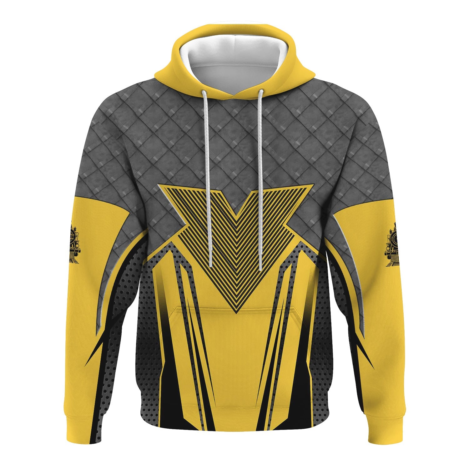 Railspirit Personalized Erie Railroad Hoodie Rugged Steel Vibes Train Zip Up Hoodie All Over Print