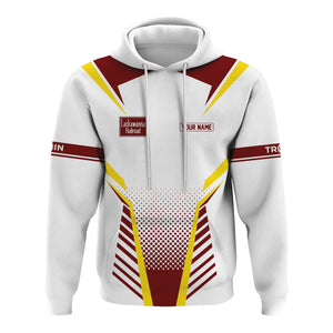 Railspirit Personalized Delaware, Lackawanna and Western Railroad Hoodie Unisex DL&W Train Zip Hoodie All Over Print