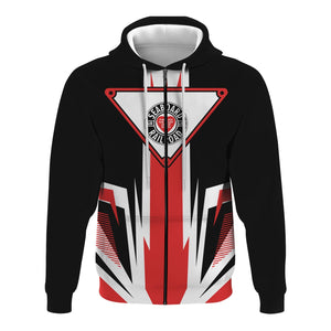 Railspirit Seaboard Air Line Railroad Hoodie Bold Graphic Style All Over Printed Zip Up Hoodie