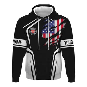 Railspirit Personalized Seaboard Air Line Railroad Hoodie American Eagle Vintage Train Zip Up Hoodie