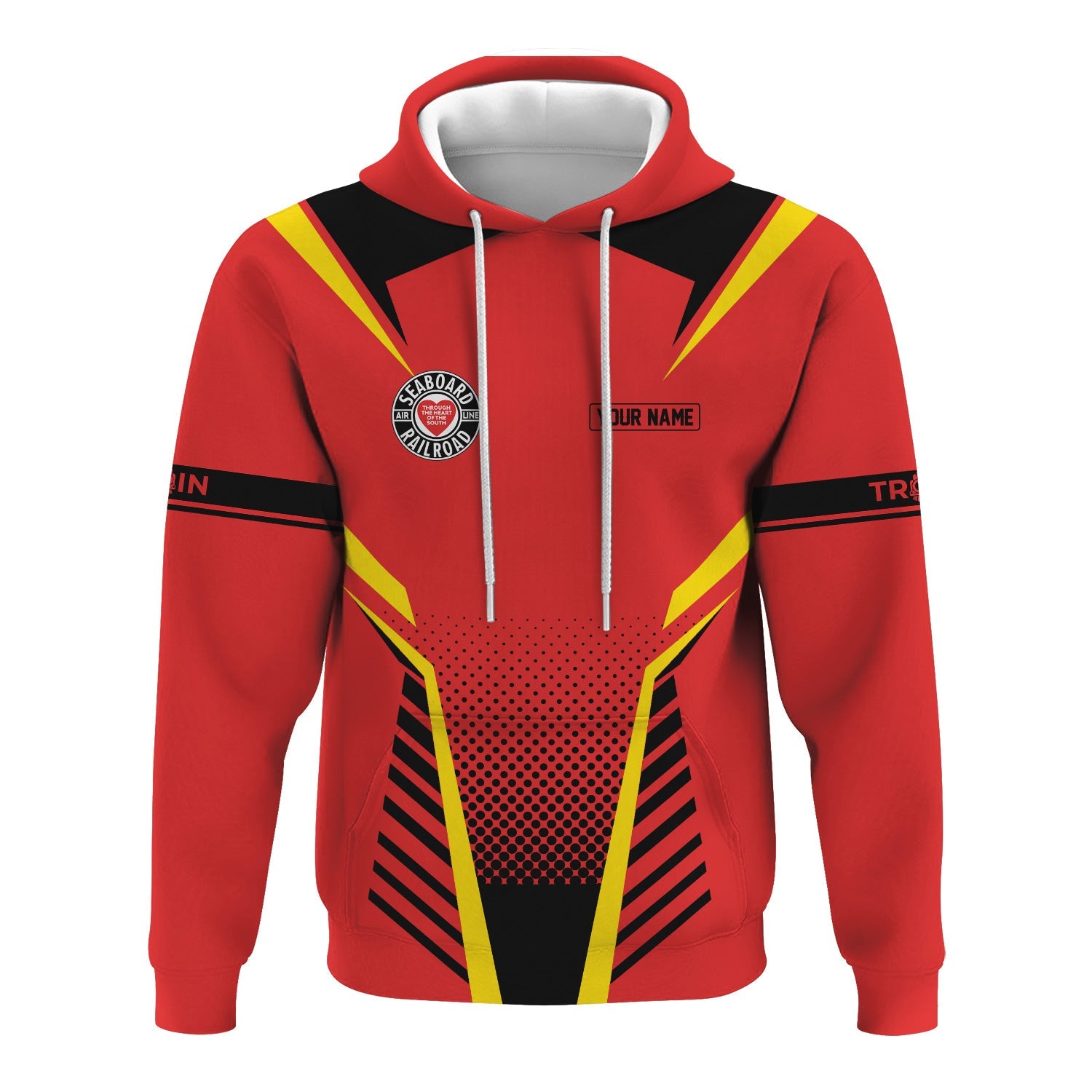 Railspirit Personalized Seaboard Air Line Railroad Hoodie Unisex Train Zip Hoodie All Over Print