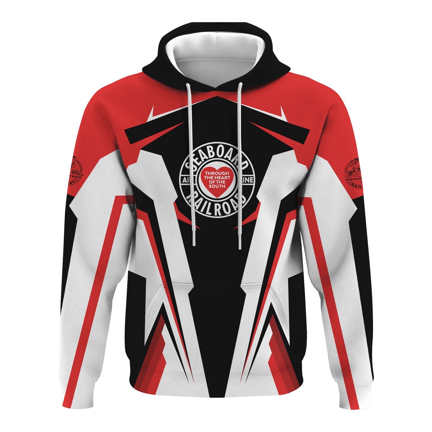 Railspirit Personalized Seaboard Air Line Railroad Hoodie Strong Line Style Train Hoodie Gift Idea For Train Lover