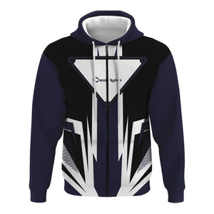 Railspirit Chessie System Railroad Hoodie Bold Graphic Style All Over Printed Zip Up Hoodie