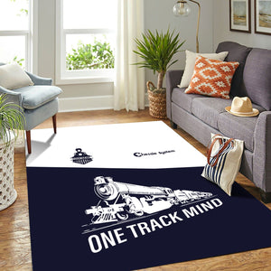 Railspirit Personalized Chessie System Railroad Area Rug One Track Mind Train Rug Gift Idea For Train Lover