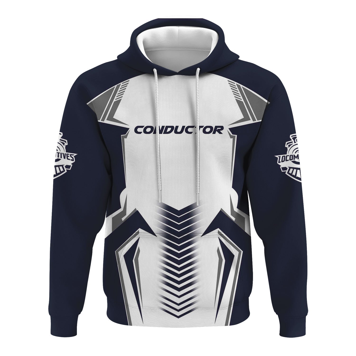 Railspirit Personalized Chessie System Railroad Hoodie Standout Style with Custom Position Train Zip Up Hoodie