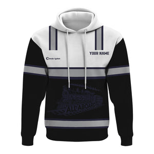Railspirit Custom Name Chessie System Railroad Hoodie Eat Train Sleep Repeat Printed Train Zip Hoodie