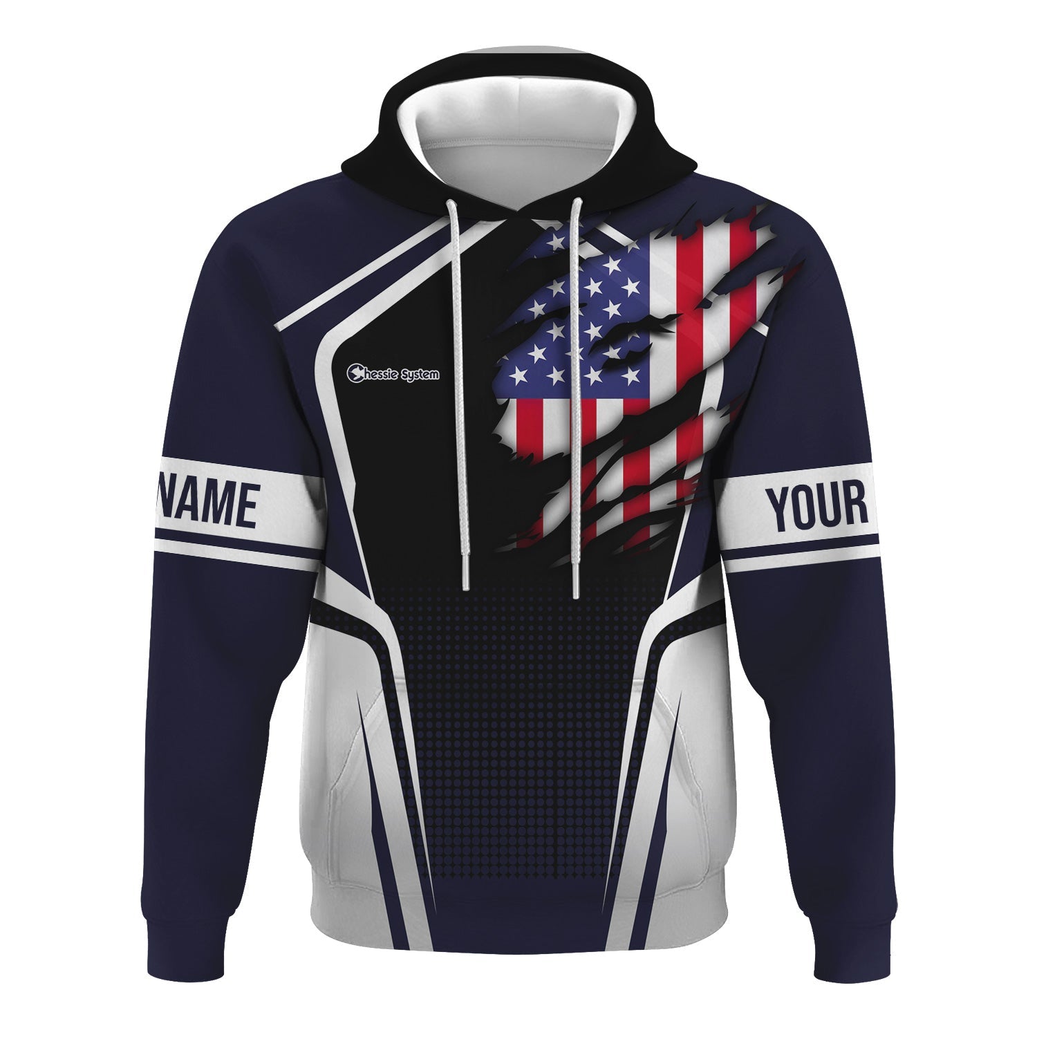 Railspirit Personalized Chessie System Railroad Hoodie American Eagle Vintage Train Zip Up Hoodie