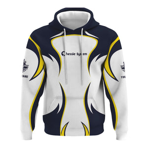 Railspirit Personalized Chessie System Railroad Hoodie Distinctive Flame Style Zip Up Hoodie For Steam Engine Addict