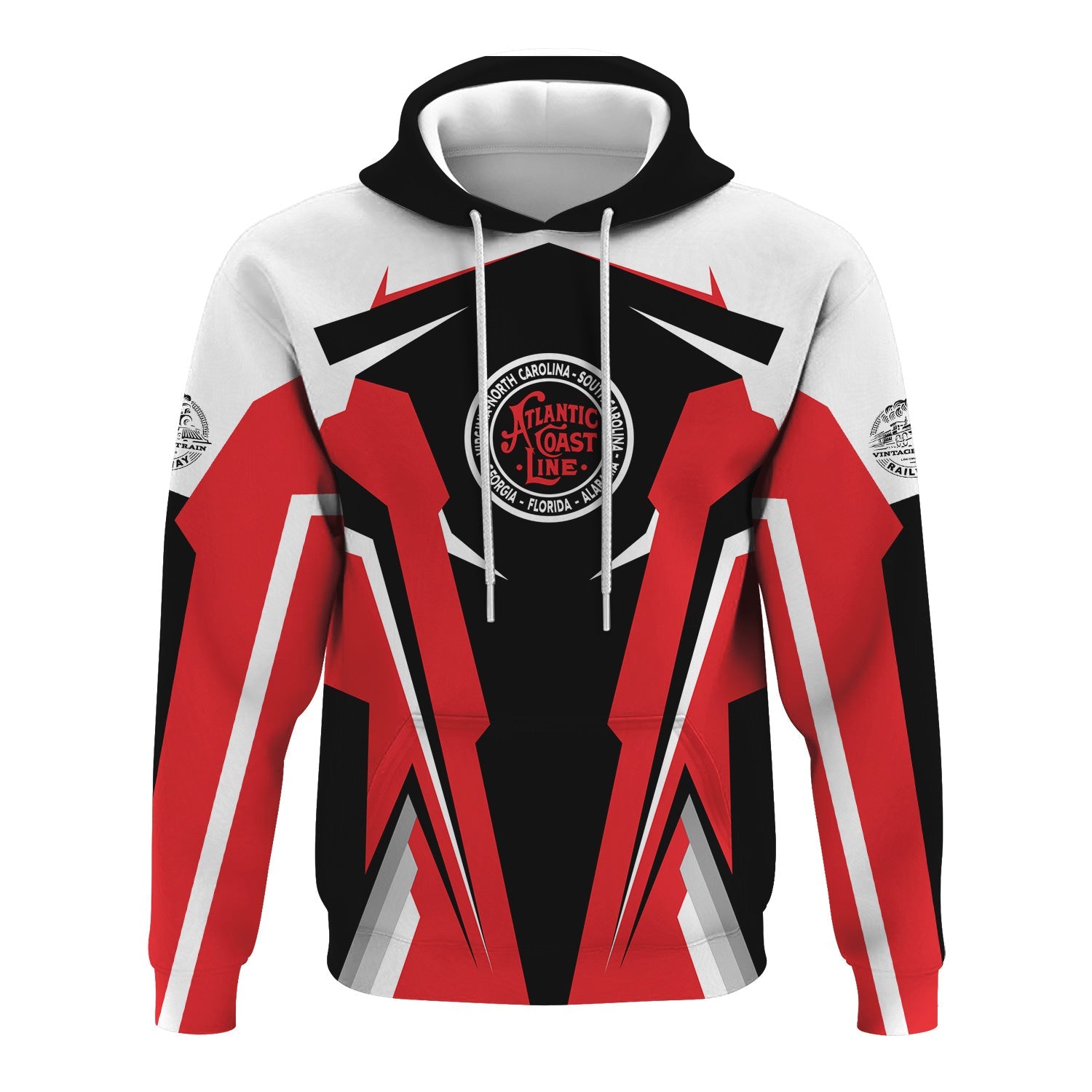 Railspirit Personalized Atlantic Coast Line Railroad Hoodie Strong Line Style Train Hoodie Gift Idea For Train Lover