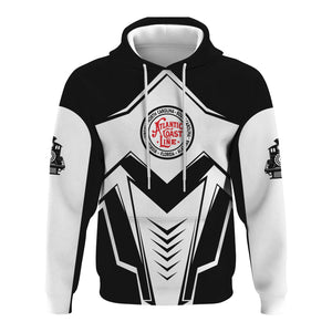 Railspirit Personalized Atlantic Coast Line Railroad Hoodie Railway Trainspotter Style Zip Up Hoodie Gift Idea For Foamers