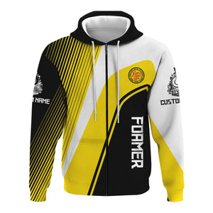 Railspirit Personalized Atlantic Coast Line Railroad Hoodie Vibrant Striking Style Zip Up Hoodie For Rail Enthusiasts