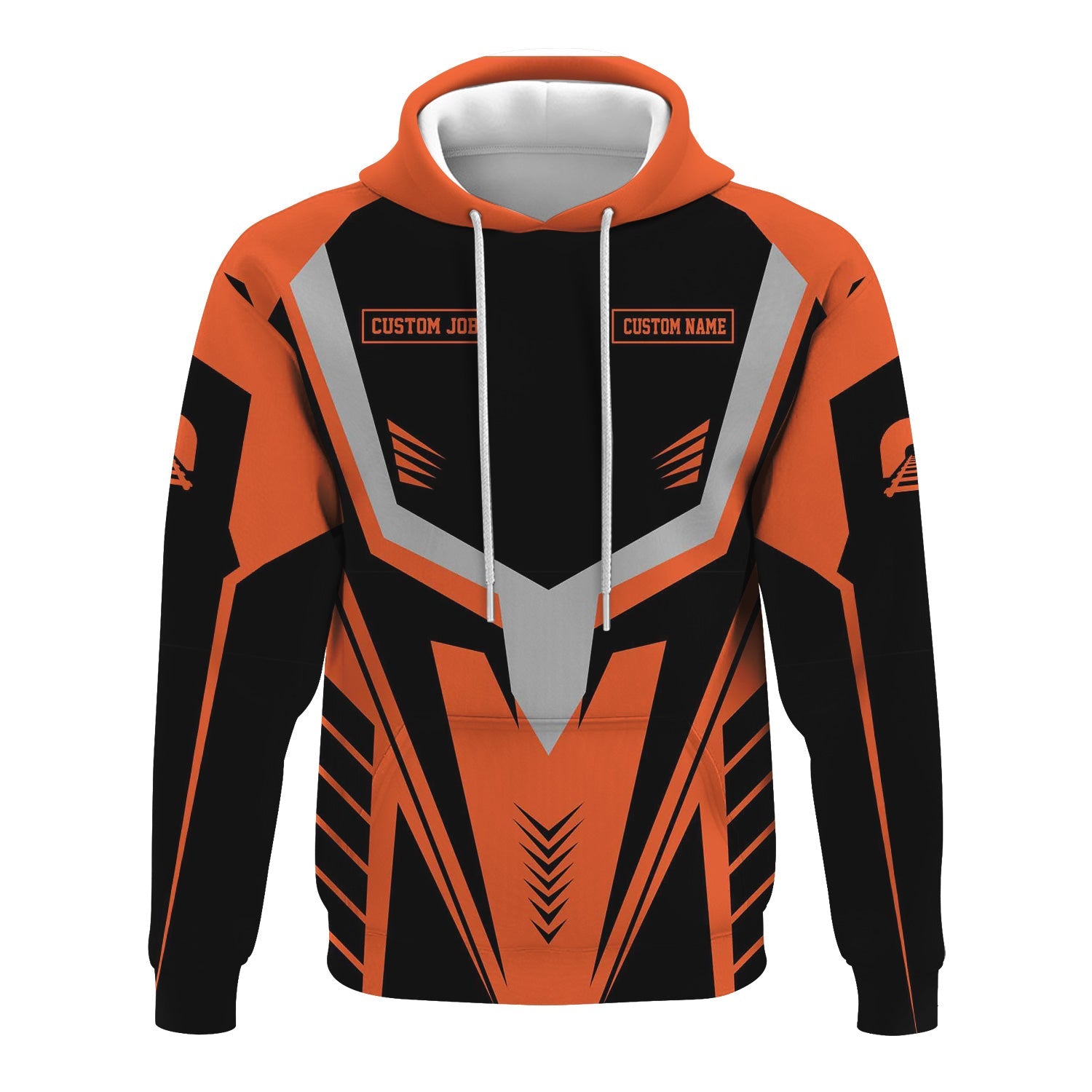 Railspirit Personalized Illinois Central Railroad Hoodie Workwear-Inspired with Custom Position Train Zip Up Hoodie