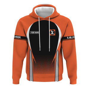 Railspirit Personalized Illinois Central Railroad Hoodie Stress Is Caused By Not Having Enough Trains  Zip Up Hoodie