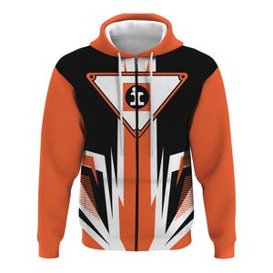 Railspirit Illinois Central Railroad Hoodie Bold Graphic Style All Over Printed Zip Up Hoodie