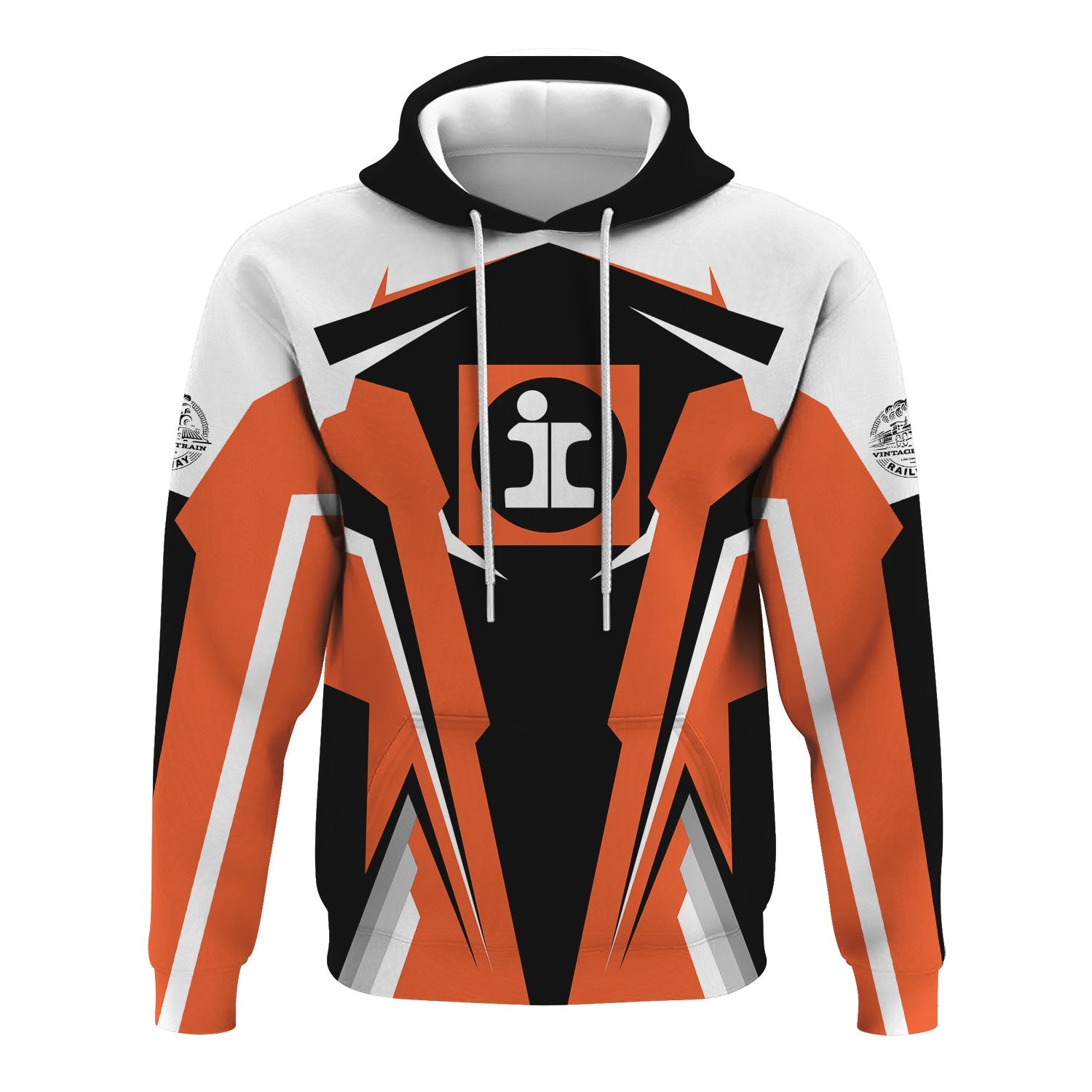 Railspirit Personalized Illinois Central Railroad Hoodie Strong Line Style Train Hoodie Gift Idea For Train Lover