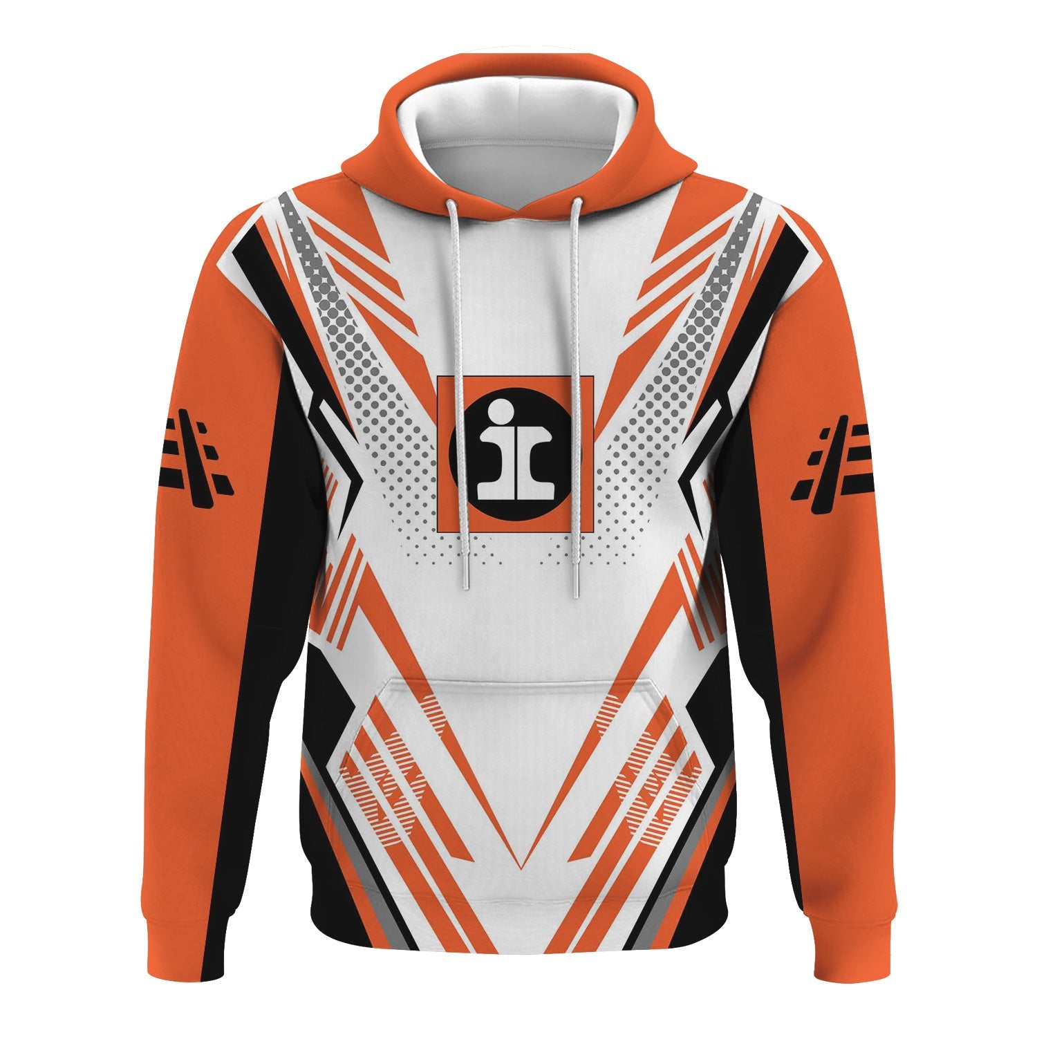 Railspirit Personalized Illinois Central Railroad Hoodie Railroad Tribute Design Train Zip Up Hoodie for Train Lovers