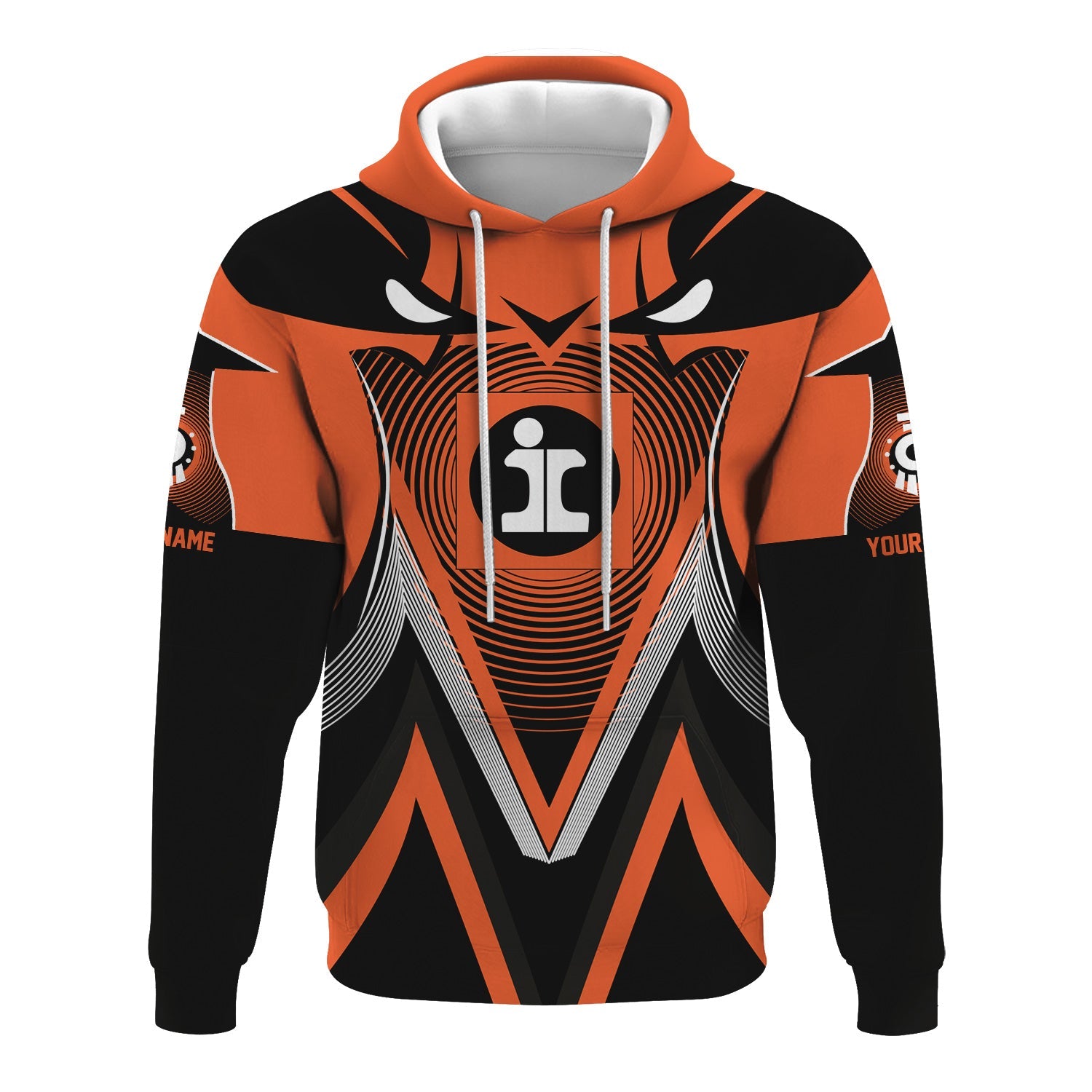 Railspirit Personalized Illinois Central Railroad Hoodie Vibrant Graphic Pattern Zip Up Hoodie For Train Enthusiasts