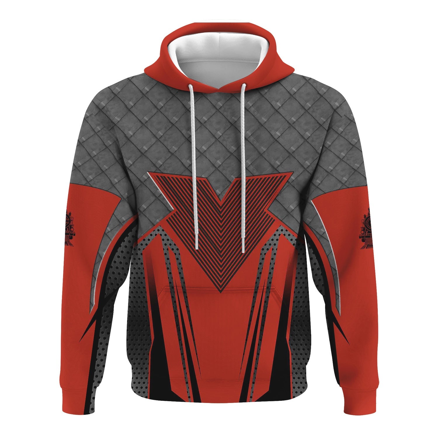 Railspirit Personalized Chicago and North Western Railway Hoodie Rugged Steel Vibes Train Zip Up Hoodie All Over Print