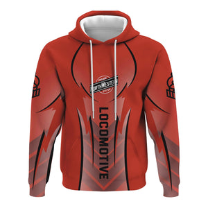 Railspirit Personalized Chicago and North Western Railway Hoodie Striking Line Style Train Zip Up Hoodie For Locomotive Lovers