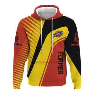 Railspirit Personalized Chicago and North Western Railway Hoodie Vibrant Striking Style Zip Up Hoodie For Rail Enthusiasts