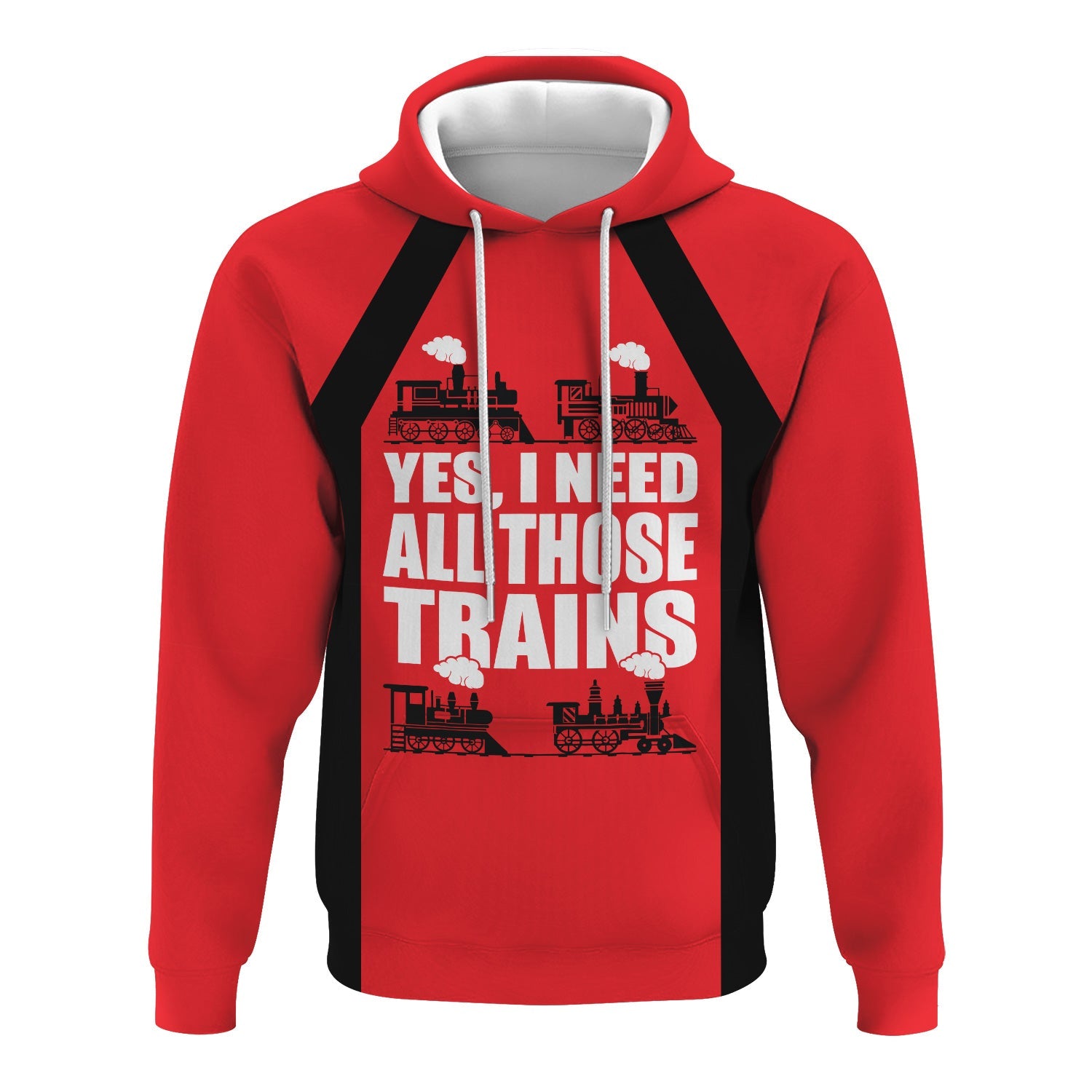 Railspirit Custom Name Chicago, Milwaukee, St. Paul and Pacific Railroad Hoodie Yes I Need All Those Train Milwaukee Road Printed Zip Hoodie