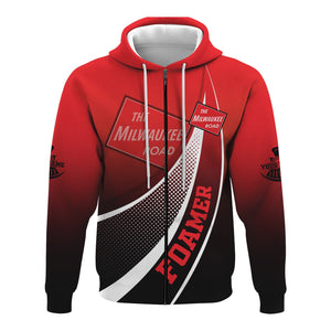 Railspirit Personalized Chicago, Milwaukee, St. Paul and Pacific Railroad Hoodie Railway-Themed Style Milwaukee Road Zip Up Hoodie