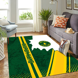 Railspirit Personalized Maine Central Railroad Area Rug Vintage All Over Printed Rug