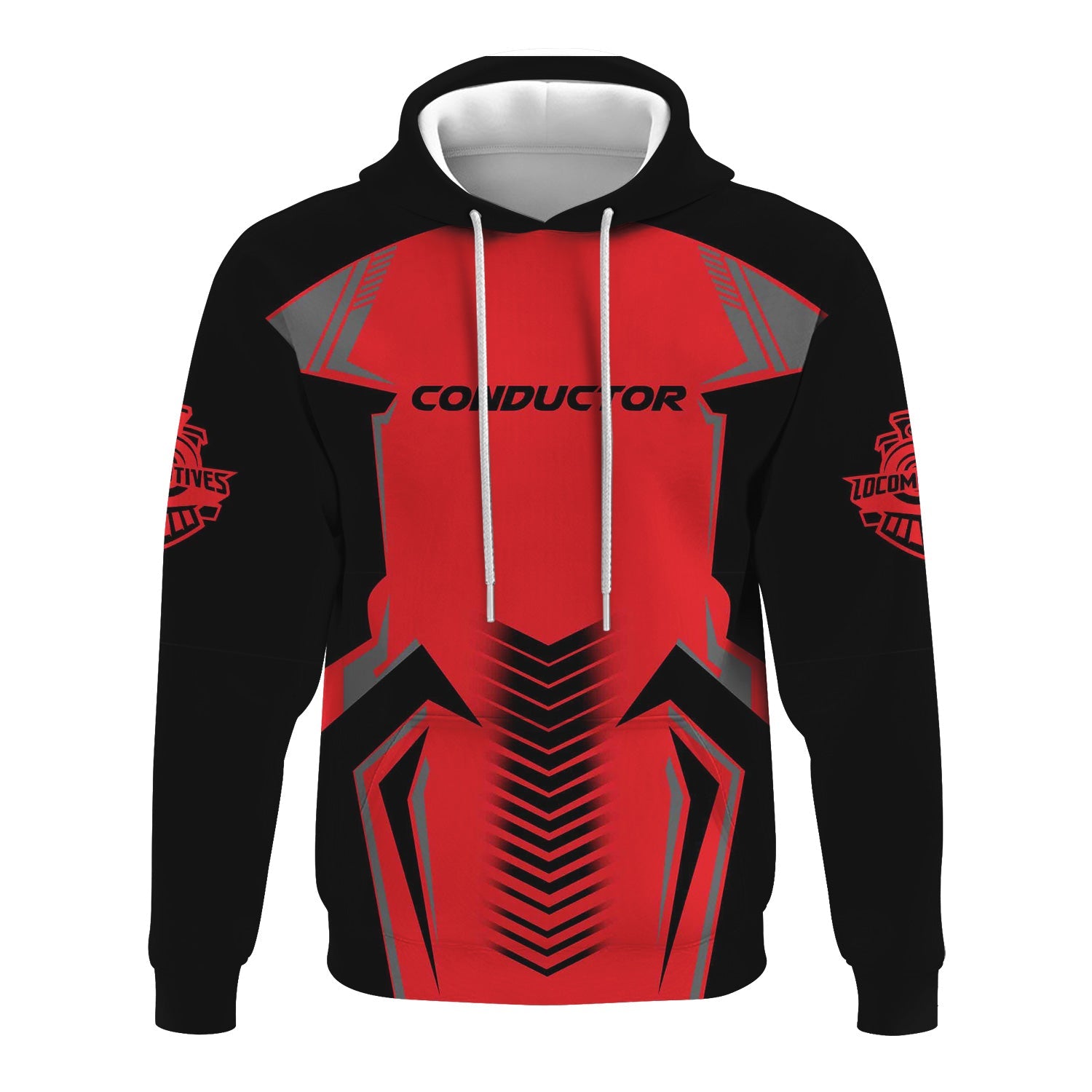 Railspirit Personalized Chicago, Milwaukee, St. Paul and Pacific Railroad Hoodie Standout Style Custom Position Milwaukee Road Train Zip Up Hoodie