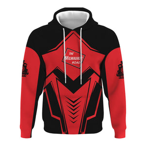 Railspirit Personalized Chicago, Milwaukee, St. Paul and Pacific Railroad Hoodie Railway Trainspotter Style Milwaukee Road Zip Up Hoodie