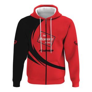 Railspirit Personalized Chicago, Milwaukee, St. Paul and Pacific Railroad Hoodie Unique Style Milwaukee Road Zip Up Hoodie For Train Enthusiasts