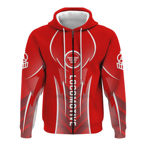 Railspirit Personalized Missouri Pacific Railroad Hoodie Striking Line Style Train Zip Up Hoodie For Locomotive Lovers