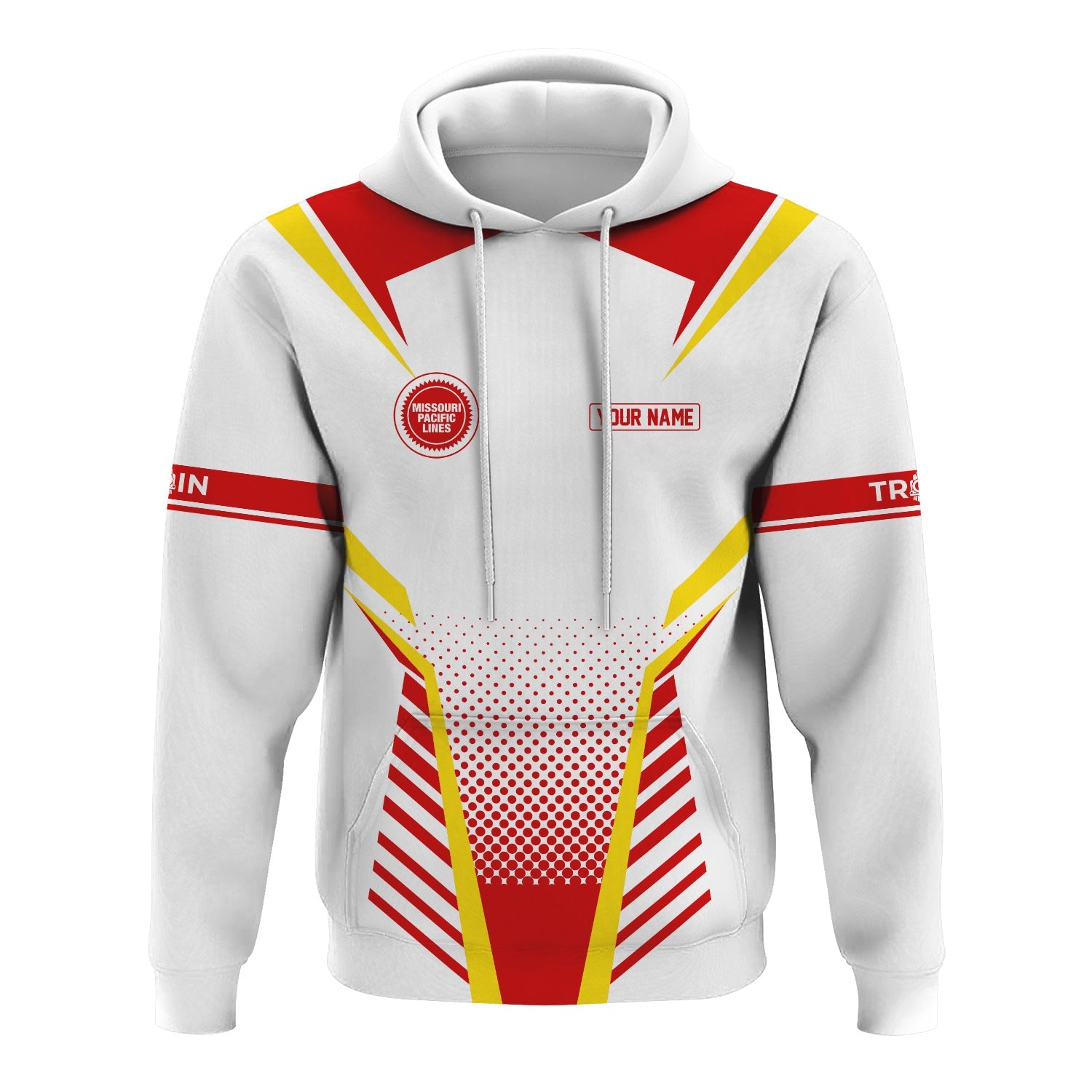 Railspirit Personalized Missouri Pacific Railroad Hoodie Unisex Train Zip Hoodie All Over Print