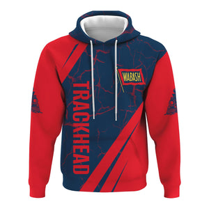 Railspirit Personalized Wabash Railroad Hoodie Crackle Texture Style Train Zip Up Hoodie For Trackhead