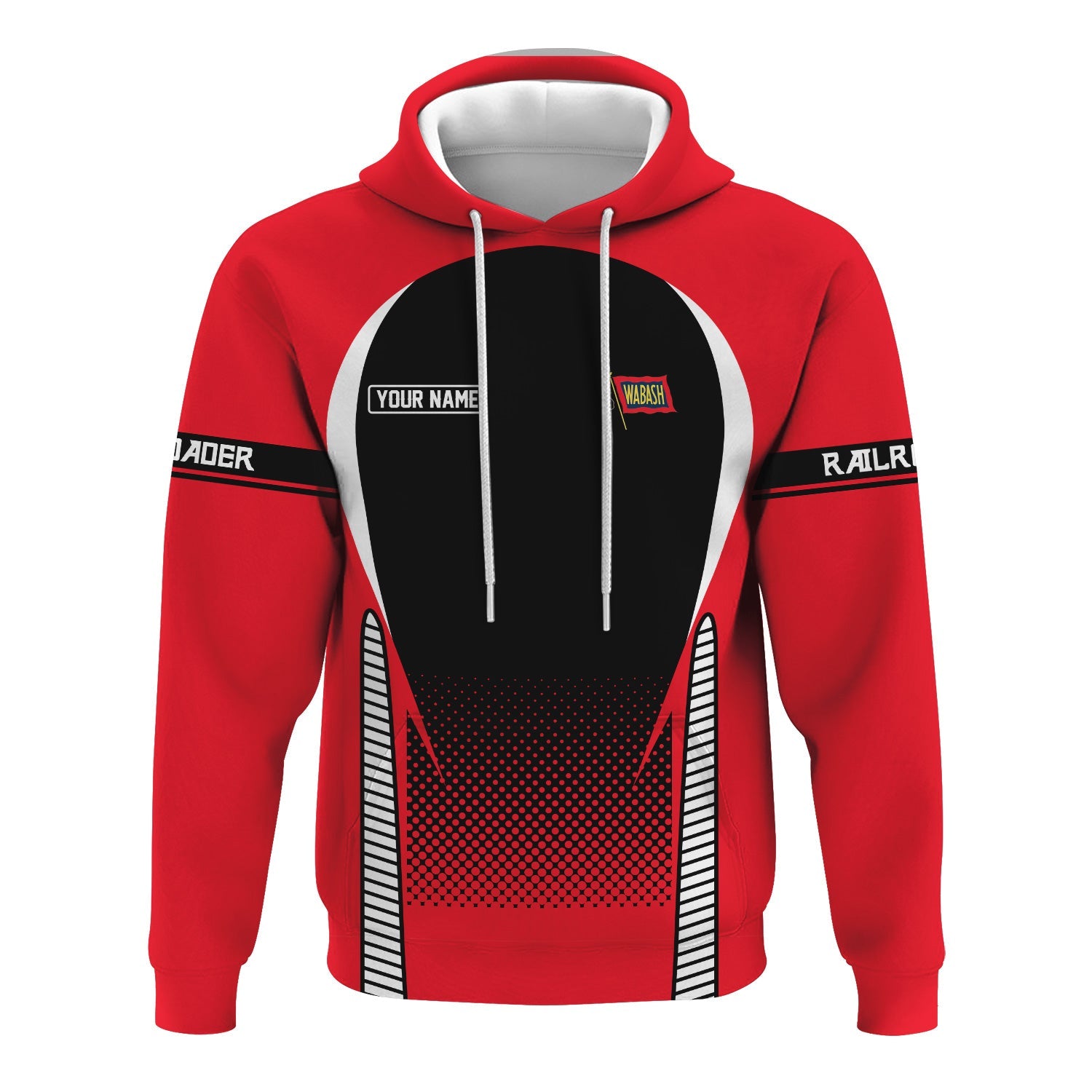 Railspirit Personalized Wabash Railroad Hoodie Stress Is Caused By Not Having Enough Trains  Zip Up Hoodie