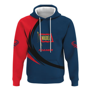 Railspirit Personalized Wabash Railroad Hoodie Unique Graphic Style Zip Up Hoodie For Train Enthusiasts