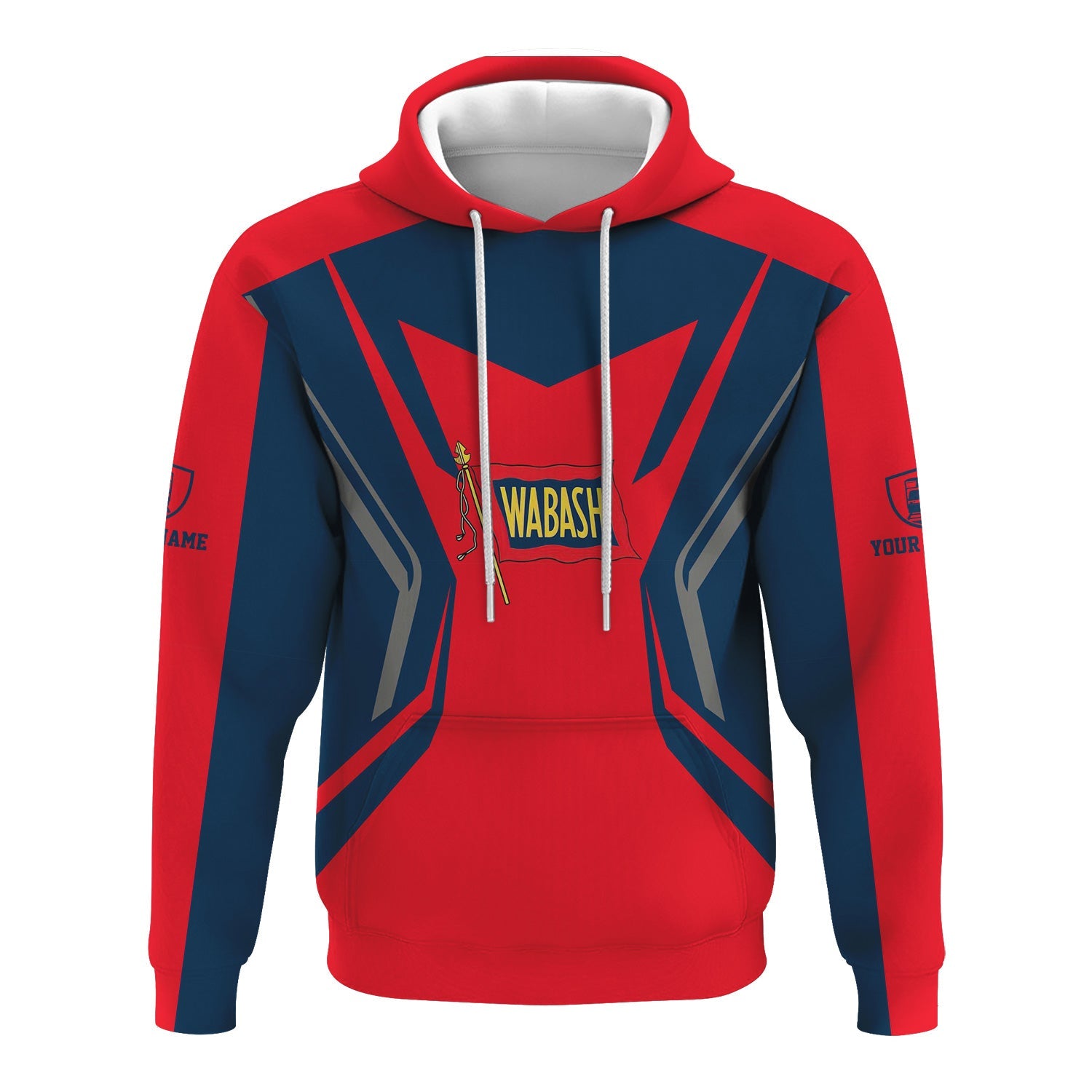 Railspirit Personalized Wabash Railroad Hoodie Unique Style with Custom Job Train Zip Up Hoodie