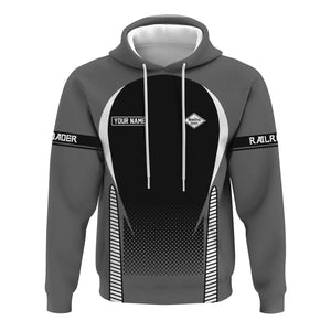 Railspirit Personalized Reading Railroad Hoodie Stress Is Caused By Not Having Enough Trains Zip Up Hoodie