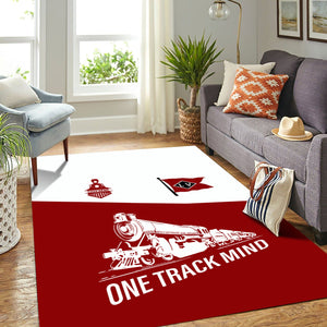 Railspirit Personalized Lehigh Valley Railroad Area Rug One Track Mind Train Rug Gift Idea For Train Lover