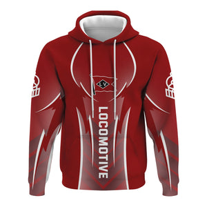 Railspirit Personalized Lehigh Valley Railroad Hoodie Striking Line Style Train Zip Up Hoodie For Locomotive Lovers