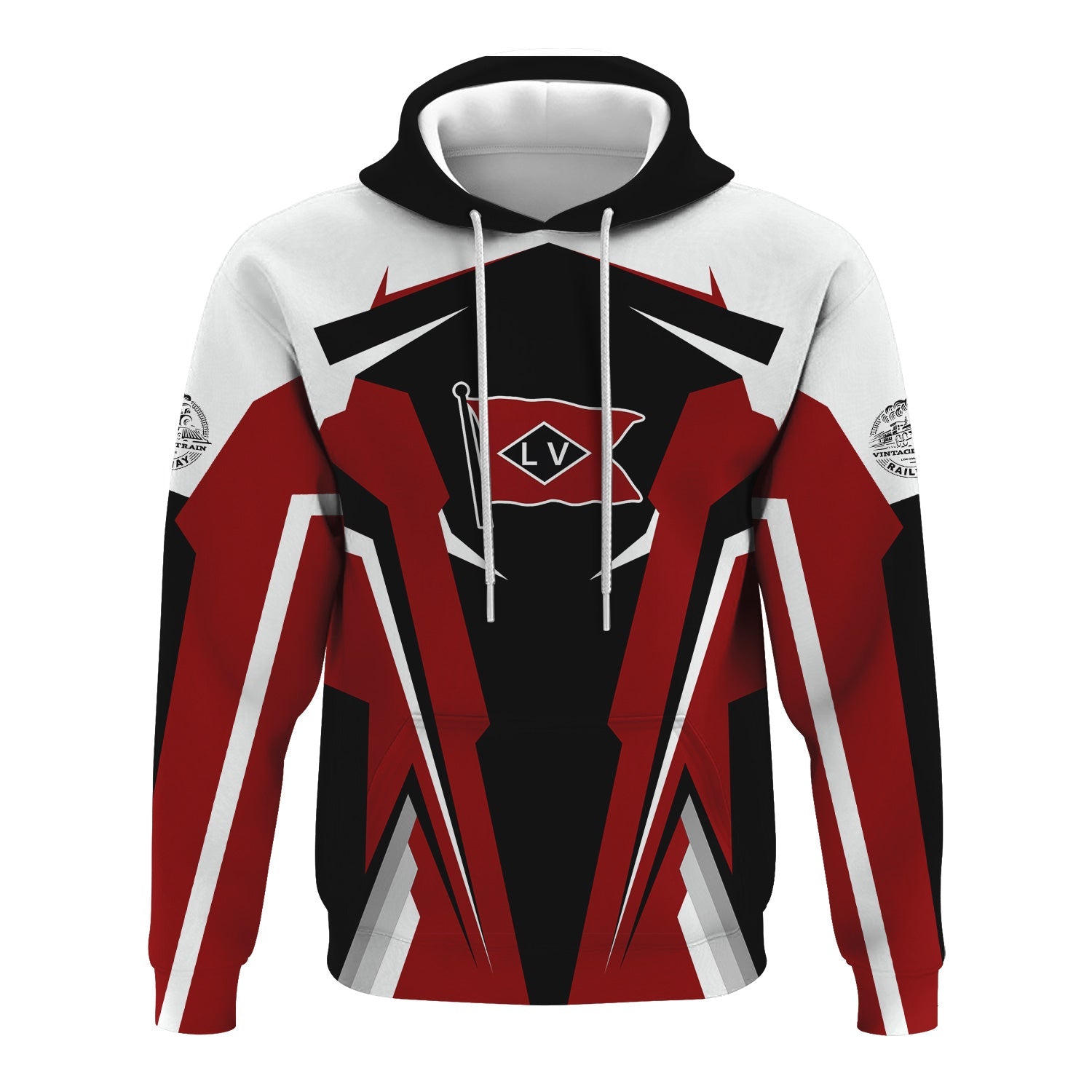 Railspirit Personalized Lehigh Valley Railroad Hoodie Strong Line Style Train Hoodie Gift Idea For Train Lover