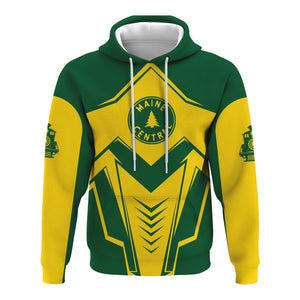 Railspirit Personalized Maine Central Railroad Hoodie Railway Trainspotter Style Zip Up Hoodie Gift Idea For Foamers