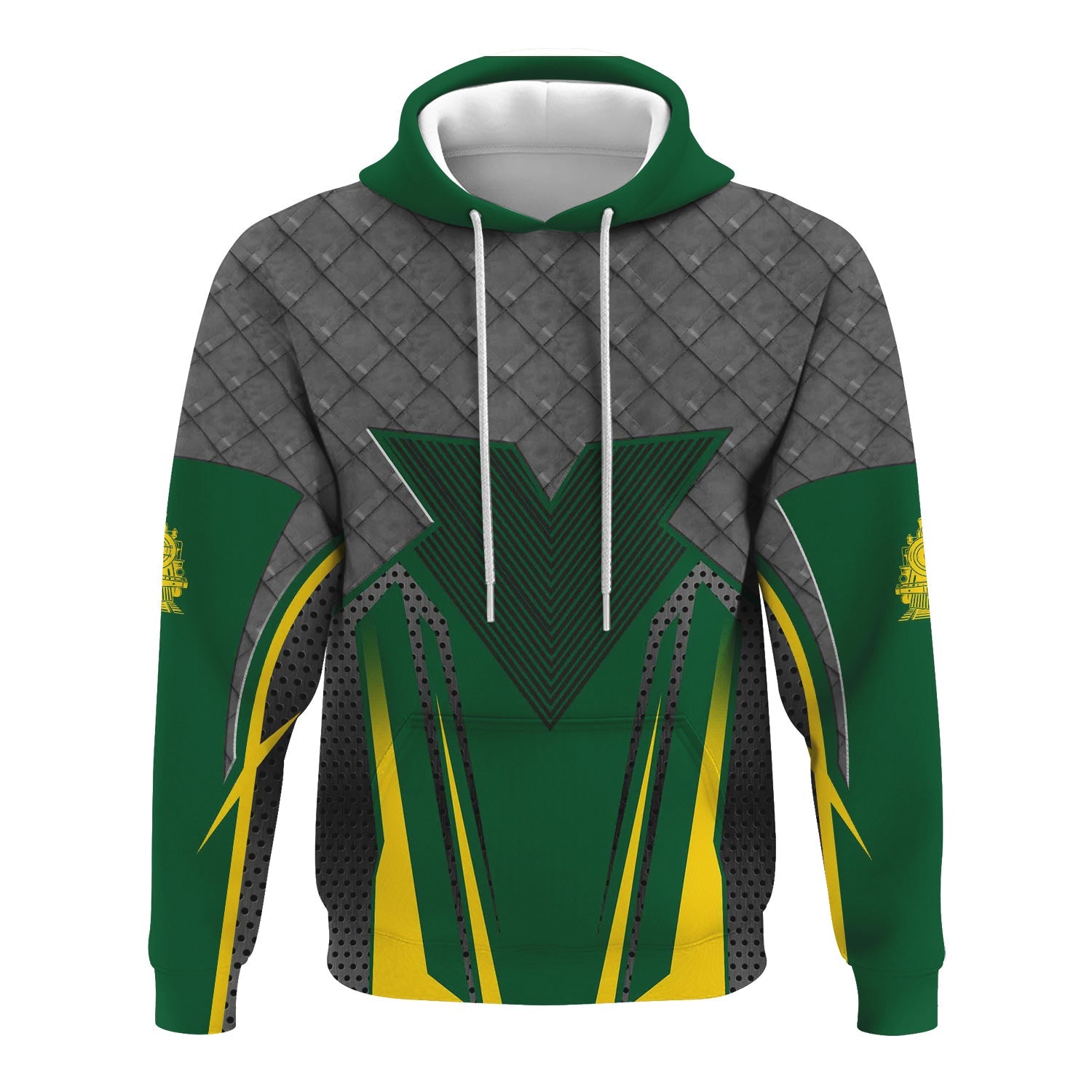 Railspirit Personalized Maine Central Railroad Hoodie Rugged Steel Vibes Train Zip Up Hoodie All Over Print