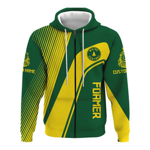Railspirit Personalized Maine Central Railroad Hoodie Vibrant Striking Style Zip Up Hoodie For Rail Enthusiasts