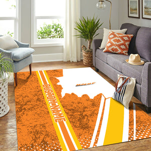 Railspirit Personalized BNSF Railway Area Rug Vintage All Over Printed Rug
