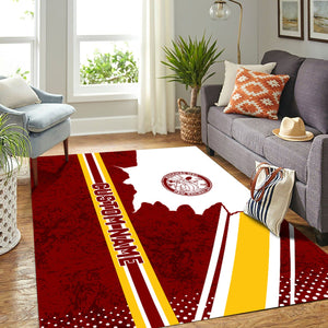 Railspirit Personalized Detroit & Mackinac Railroad Area Rug Vintage All Over Printed Rug