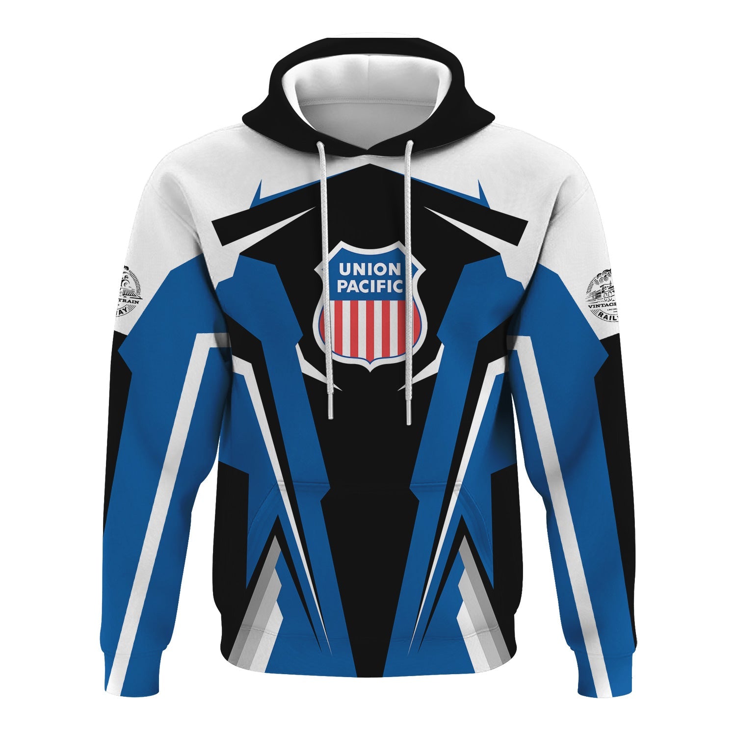 Railspirit Personalized Union Pacific Railroad Hoodie Strong Line Style Big Boy Train Hoodie Gift Idea For Train Lover