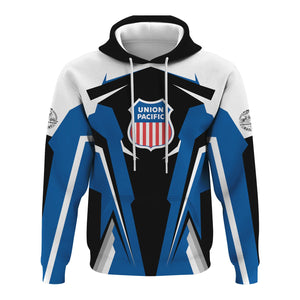 Railspirit Personalized Union Pacific Railroad Hoodie Strong Line Style Big Boy Train Hoodie Gift Idea For Train Lover