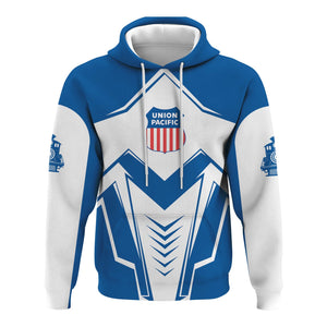 Railspirit Personalized Union Pacific Railroad Hoodie Railway Trainspotter Style Big Boy Zip Up Hoodie Gift Idea For Foamers