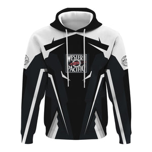 Railspirit Personalized Western Pacific Railroad Hoodie Strong Line Style Train Hoodie Gift Idea For Train Lover