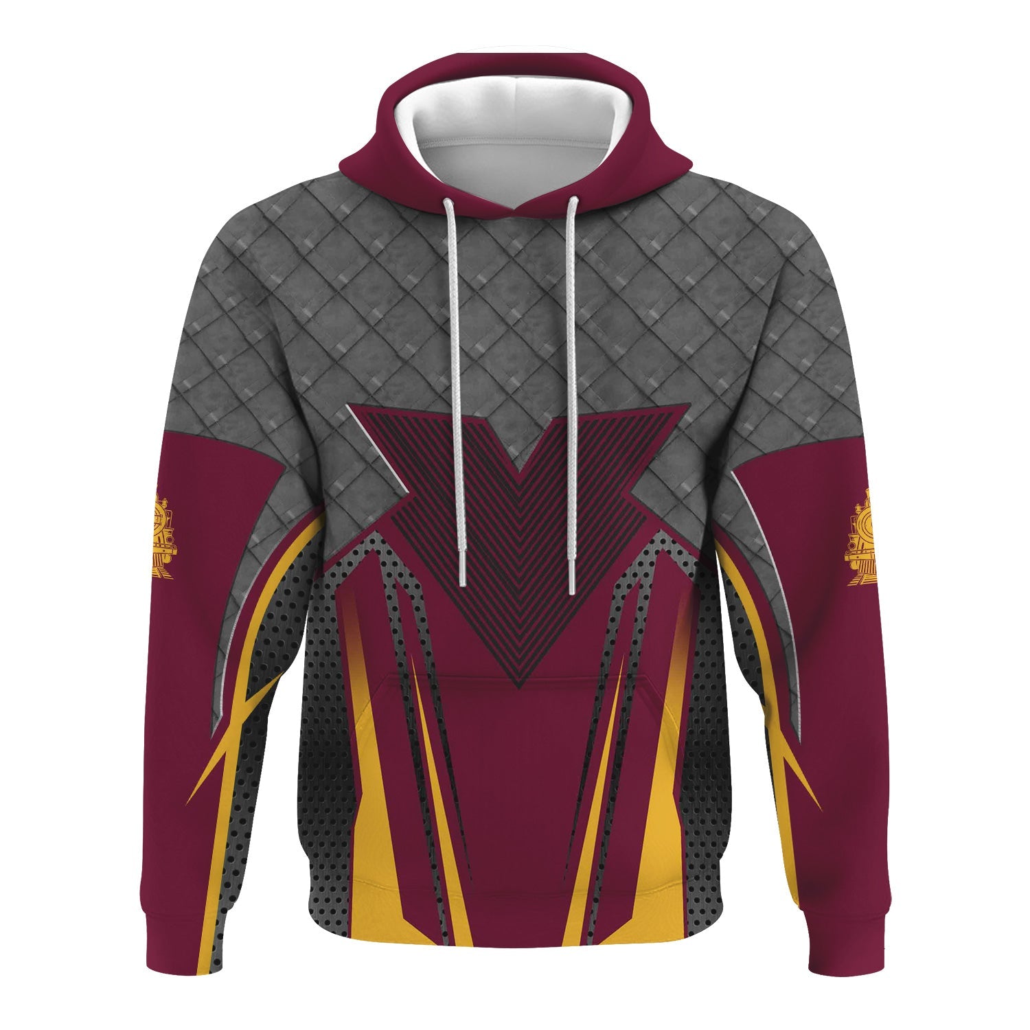 Railspirit Personalized Boston and Maine Railroad Hoodie Rugged Steel Vibes Train Zip Up Hoodie All Over Print